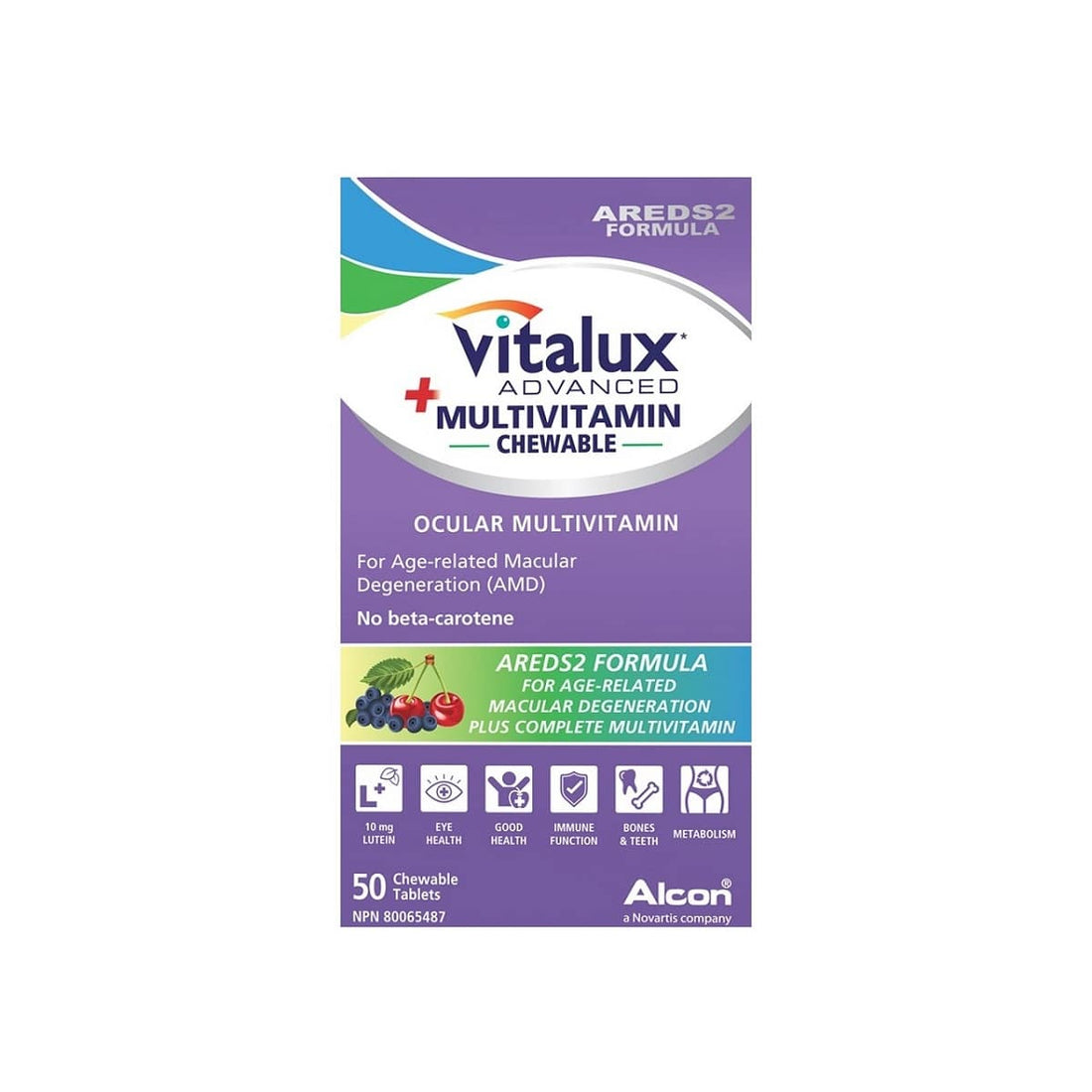 Alcon Vitalux Advanced Plus Multivitamins AREDS2 Formula (50 chewables