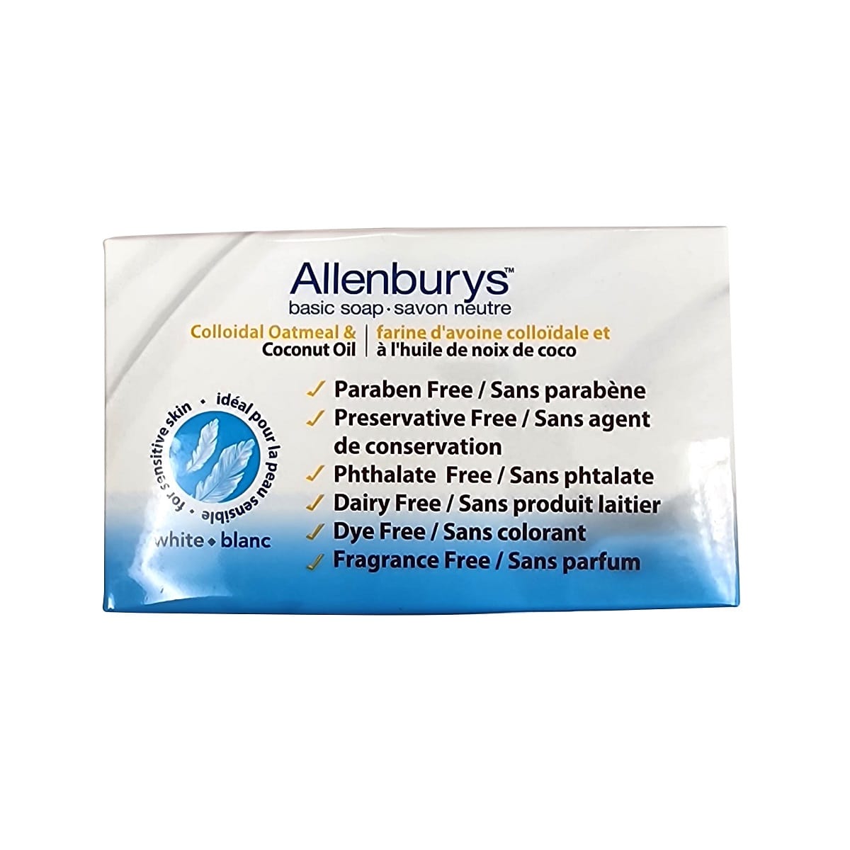 Features for Allenburys Colloidal Oatmeal and Coconut Oil Soap for Sensitive Skin (2 x 100 grams)
