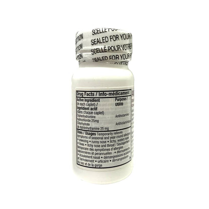 Product info for Allernix Diphenhydramine Hydrochloride 25 mg (100 caplets)