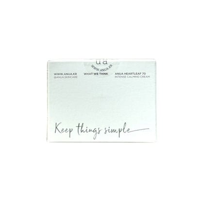 Graphic for Anua Heartleaf 70% Intense Calming Cream (50 mL) 