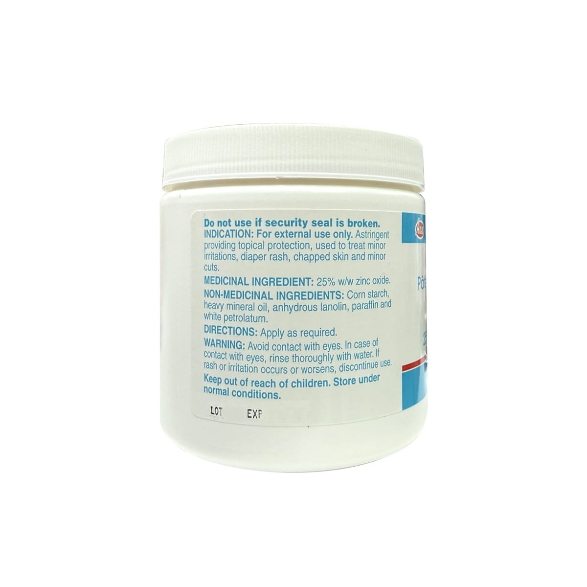 Indication, ingredients, directions, warnings for Atlas Ilhe's Paste 25% Zinc Oxide Paste (500 grams) in English