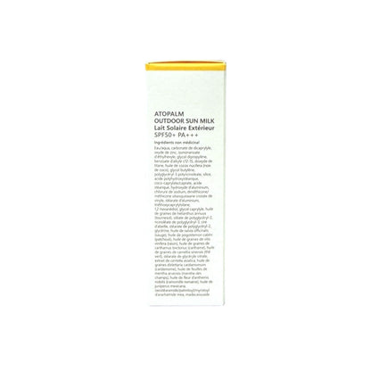 Ingredients for Atopalm Outdoor Sun Milk SPF50+ PA++++ (55 grams)