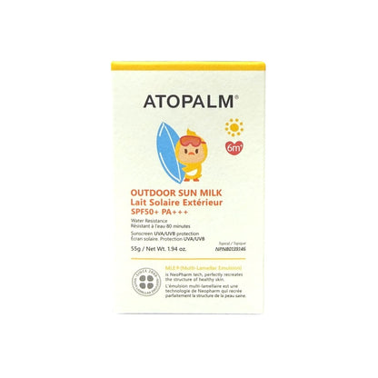 Box for Atopalm Outdoor Sun Milk SPF50+ PA++++ (55 grams)