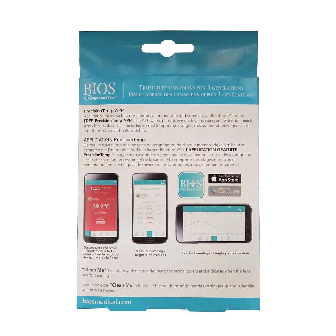 App information for BIOS Diagnostics Instant Ear Thermometer