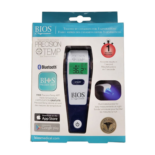 Product label for BIOS Diagnostics Instant Ear Thermometer
