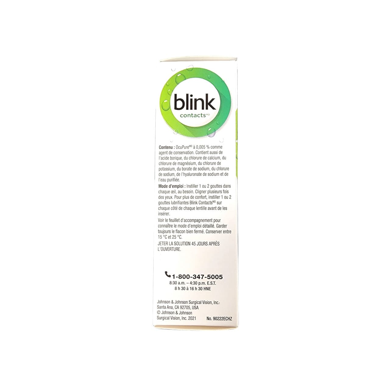 Blink Dry Contacts Lubricating Eye Drops (10 mL)