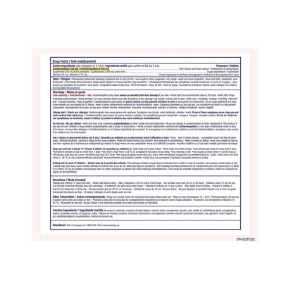 Product info for Buckley's Complete Syrup with Extra Strength Mucus Relief (250 mL)