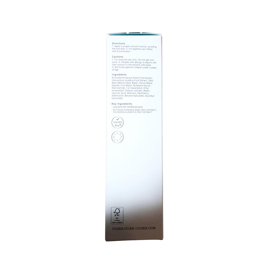 Directions, Cautions, Ingredients for COSRX AHA BHA Vitamin C Daily Toner (150 mL) in English