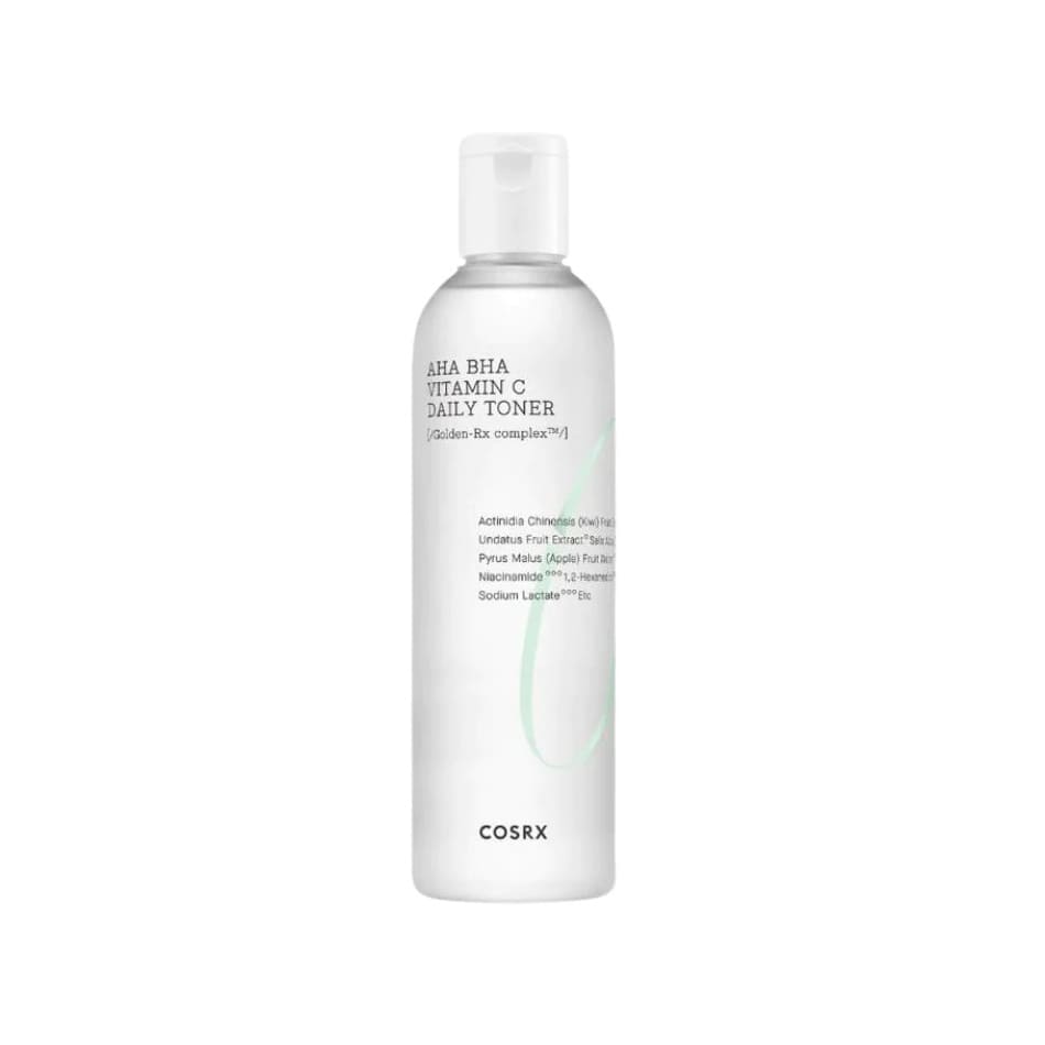 Bottle label for COSRX AHA BHA Vitamin C Daily Toner (150 mL)