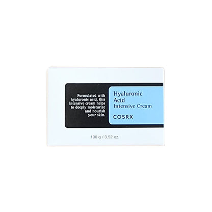 Product label for COSRX Hyaluronic Hydra Intensive Cream (100 mL)