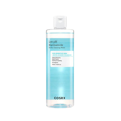 Product bottle for COSRX Low pH Niacinamide Miceller Cleansing Water (400 mL)