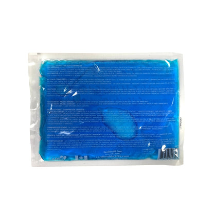 Instructions, cautions, uses for Card Health Cares Reuseable Cold/Hot Gel Compress (7.5" x 10.25")