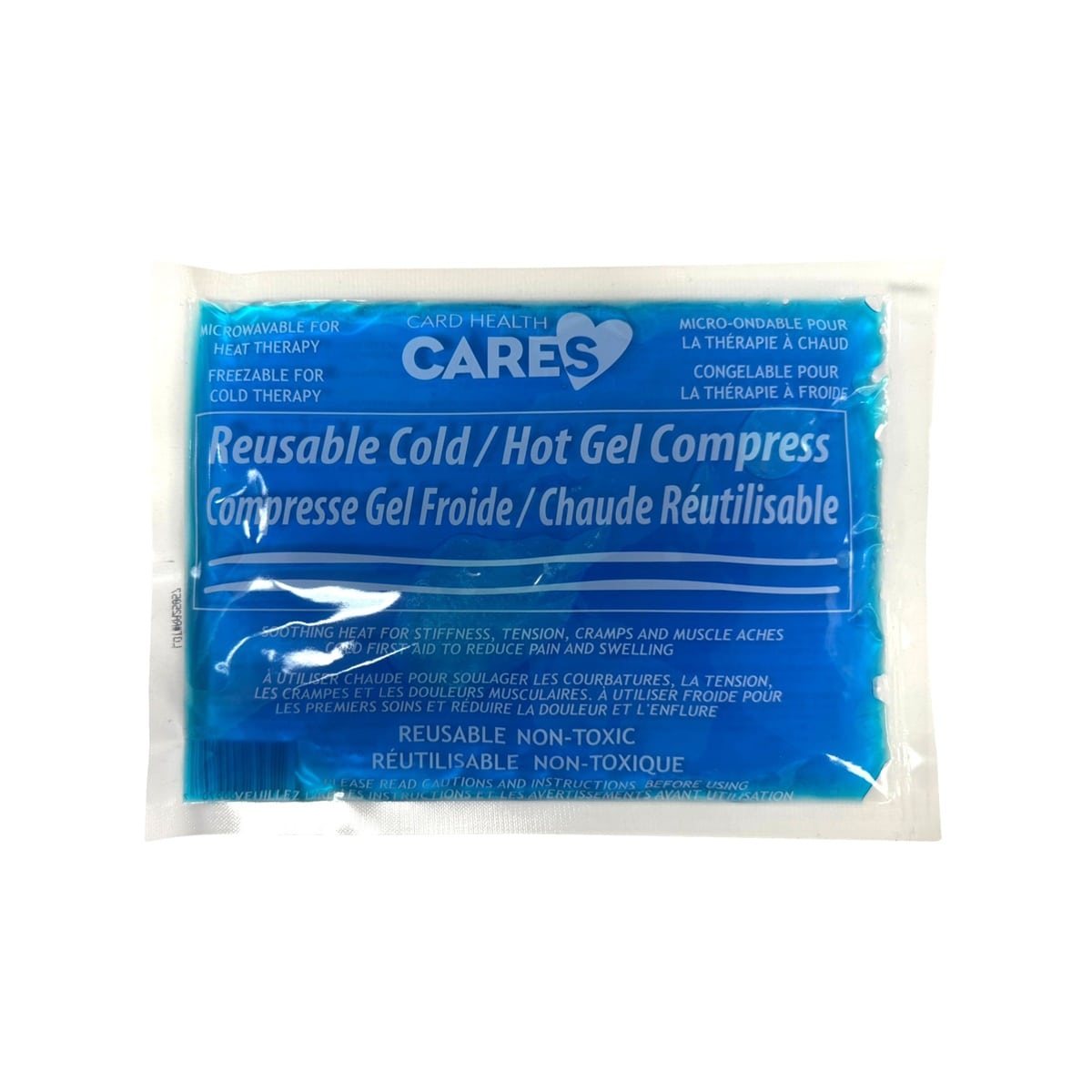 Product label for Card Health Cares Reuseable Cold/Hot Gel Compress (7.5" x 10.25")