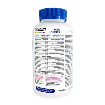 Ingredients for Centrum Men 50+ Multivitamin and Multimineral Supplement (250 tablets)