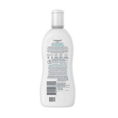 Description, ingredients for Cetaphil Restoraderm Nourishing Body Wash for Dry, Itchy Skin (295 mL)