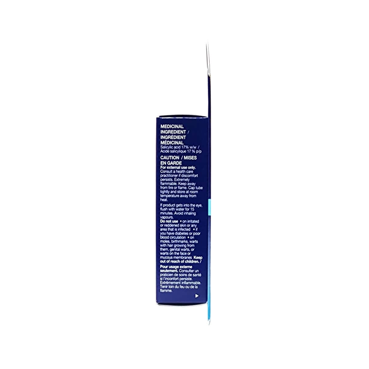 Ingredients and cautions for Compound W Maximum Strength Fast Acting Gel (7 grams)