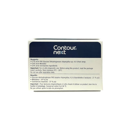 Reagents and notes for Contour Next Blood Glucose Test Strips (100 count)