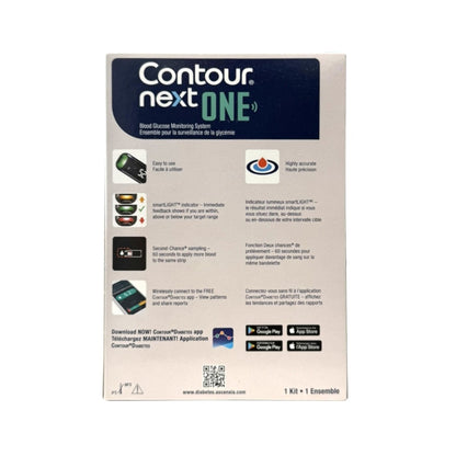 Features for Contour Next One Blood Glucose Monitoring System