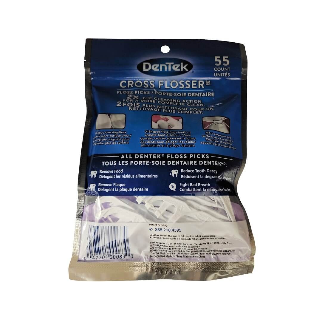 Description and features for DenTek Cross Flosser (55 count)