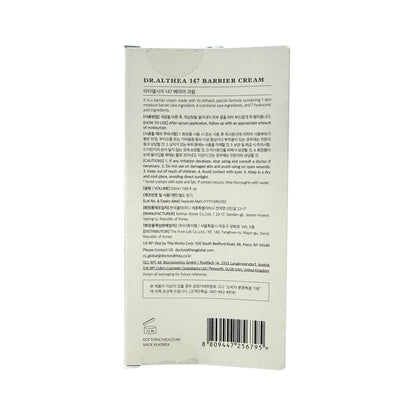 Description, how to use, cautions for Dr. Althea 147 Barrier Cream (50 mL)