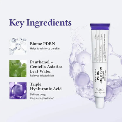 Key Ingredients for Dr. Althea PDRN Reju 5000 Cream (20 grams)