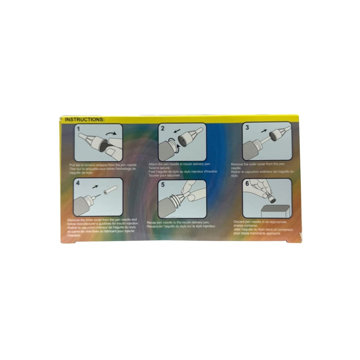 Instructions for EZ Health Oracle Insulin Pen Needles 32G 4mm (100 count)