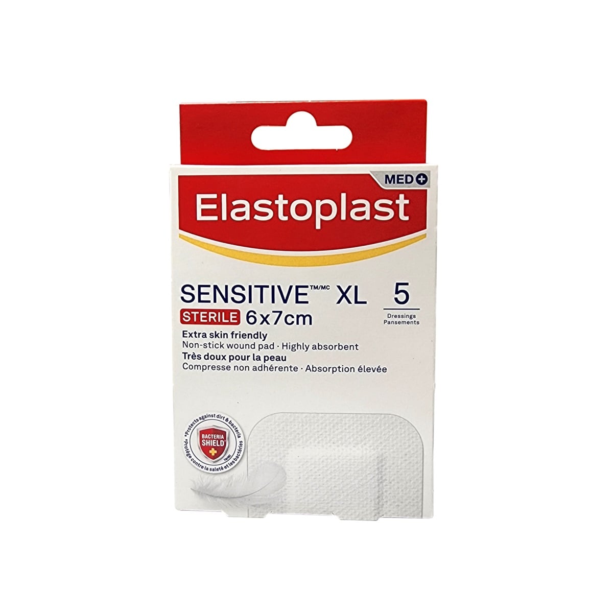 Elastoplast Sensitive XL Fabric Bandages (6 x 7 cm) (5 bandages)