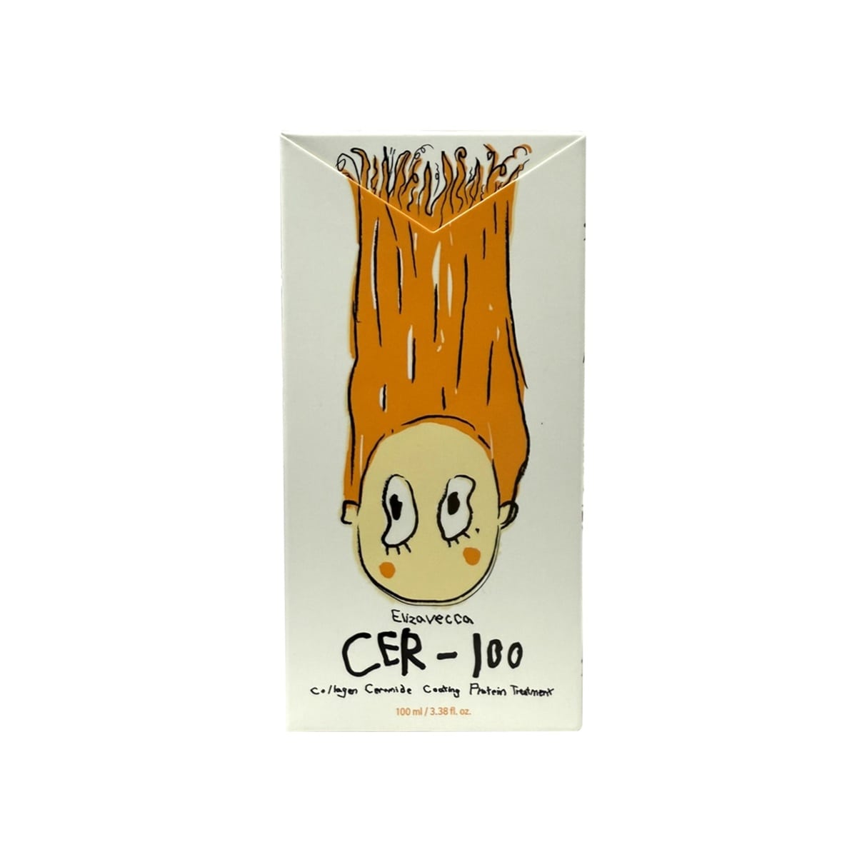 Product label for Elizavecca CER-100 Collagen Ceramide Coating Protein Treatment (100 mL)