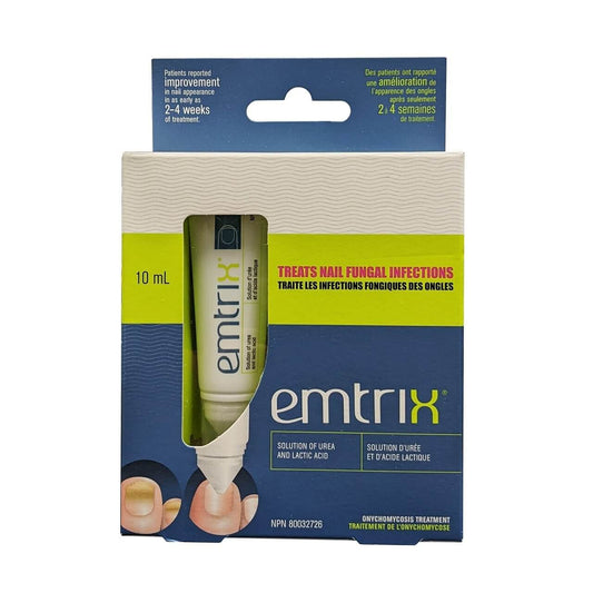 Product package for Emtrix Solution for Treatment of Nail Fungal Infections (10 mL)