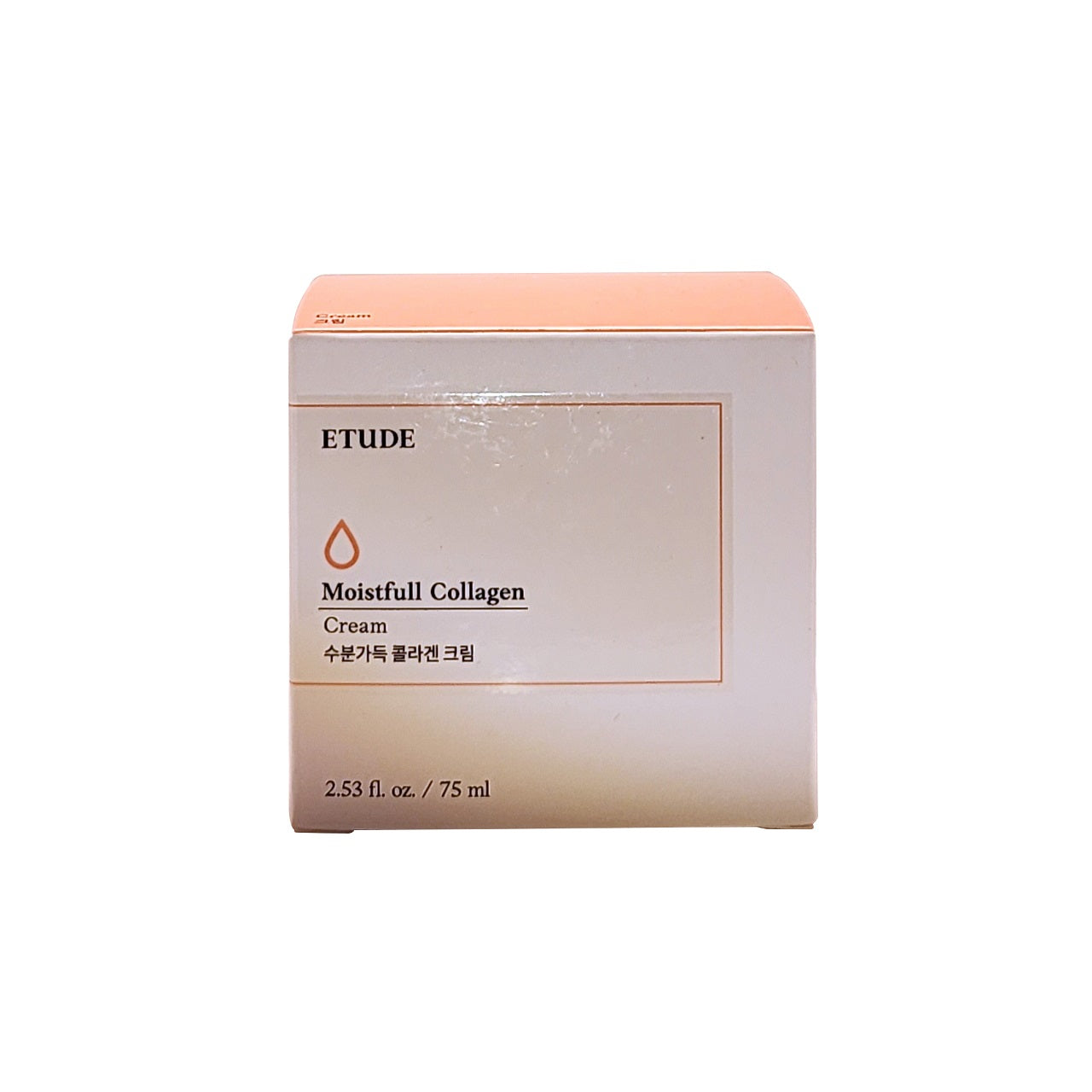 Product label for Etude House Moistfull Collagen Cream (75 mL)