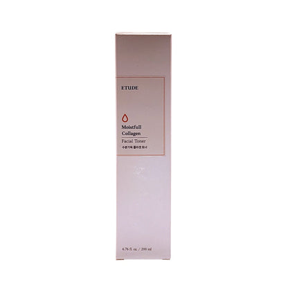 Product label for Etude House Moistfull Collagen Facial Toner (200 mL)