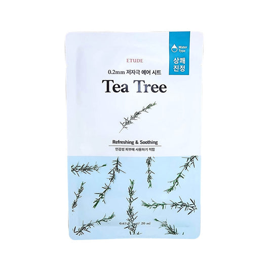 Product label for Etude House Tea Tree Sheet Mask (1 Sheet)