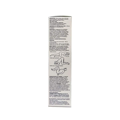 Description, ingredients, uses, cautions for Fleet Enema (130 mL) in French