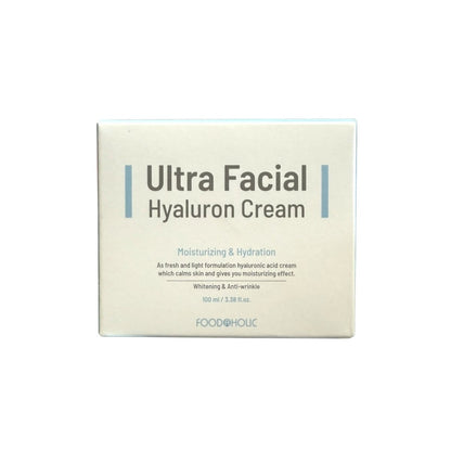 Product Label for Foodaholic Ultra Facial Hyaluron Cream (100 mL)