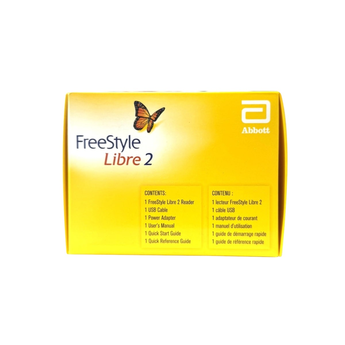 Kit contents for FreeStyle Libre 2 Blood Glucose Monitoring Reader