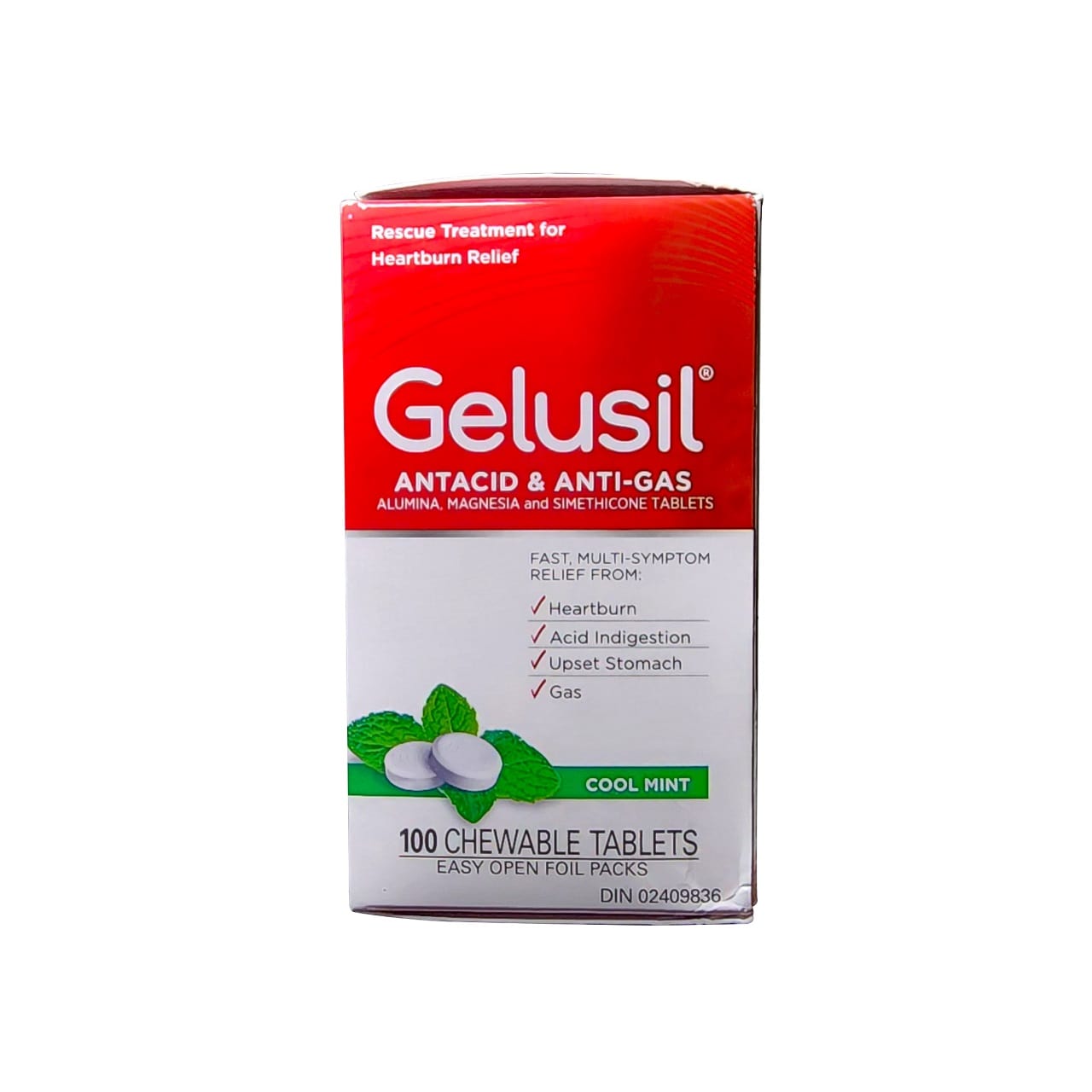 Gelusil Antacid & Anti-Gas (100 chewable tablets)