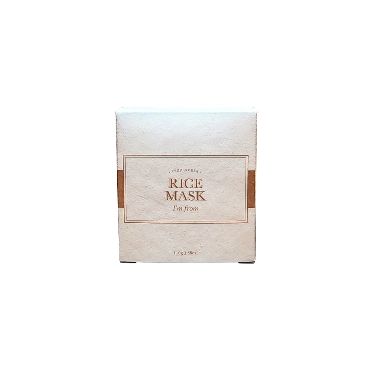 Product label for I'm From Rice Mask (110 grams)