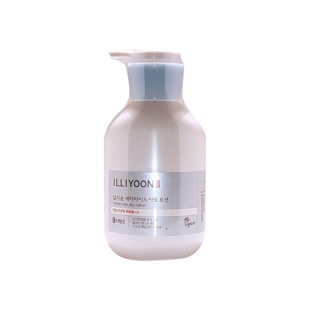 Product label for Illiyoon Ceramide Ato Lotion (350 mL)