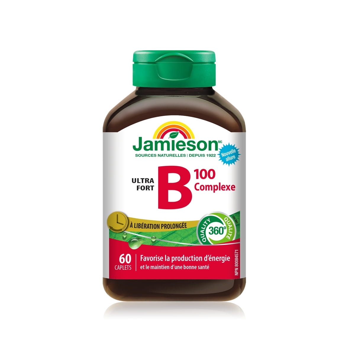 Product Label for Jamieson B100 Complex Ultra Strength Timed Release (60 caplets) FR