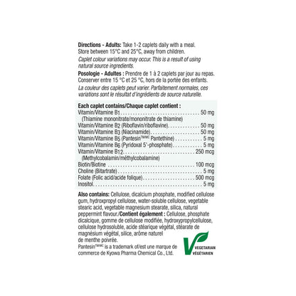 Directions and ingredients for Jamieson B50 Complex (200 caplets) Value Pack