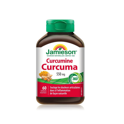 Product Label for Jamieson Curcumin Turmeric (60 capsules) FR
