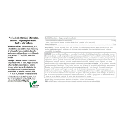 Directions, ingredients, warnings for Jamieson Magnesium Night (100 tablets)