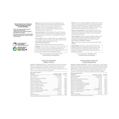 Ingredients, directions, warnings for Jamieson Multi 100% Complete Vitamin for Men 50+ (115 caplets)