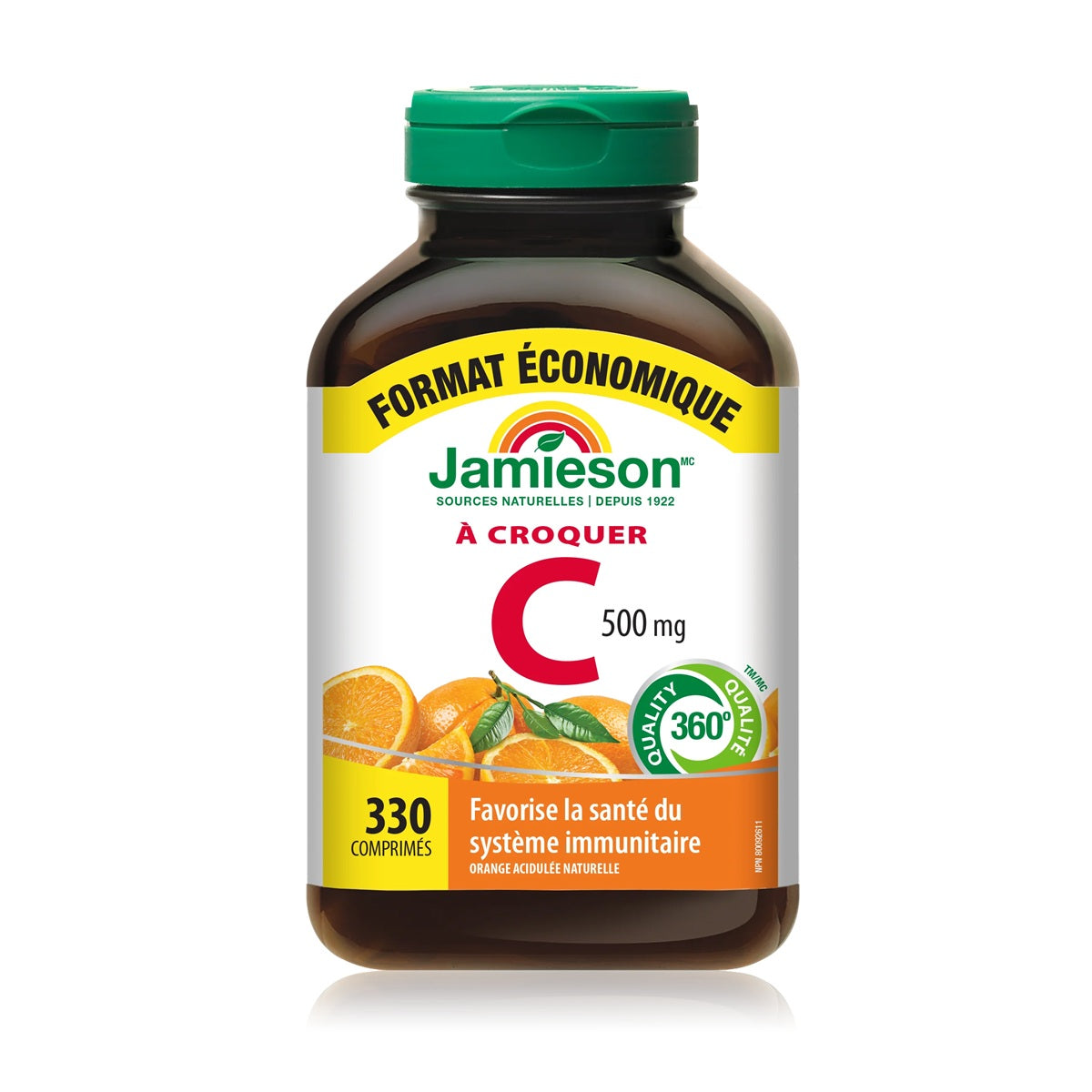 Jamieson Vitamin C 500 mg Chewables Tangy Orange (330 tablets)