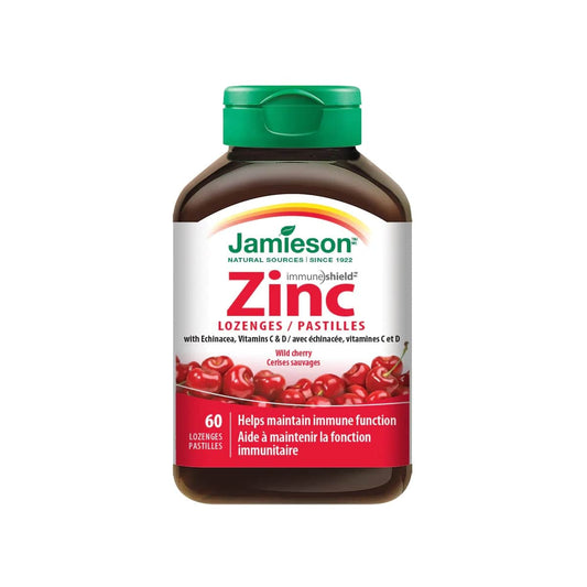 Jamieson Zinc Lozenges Wild Cherry Flavour (60 lozenges)
