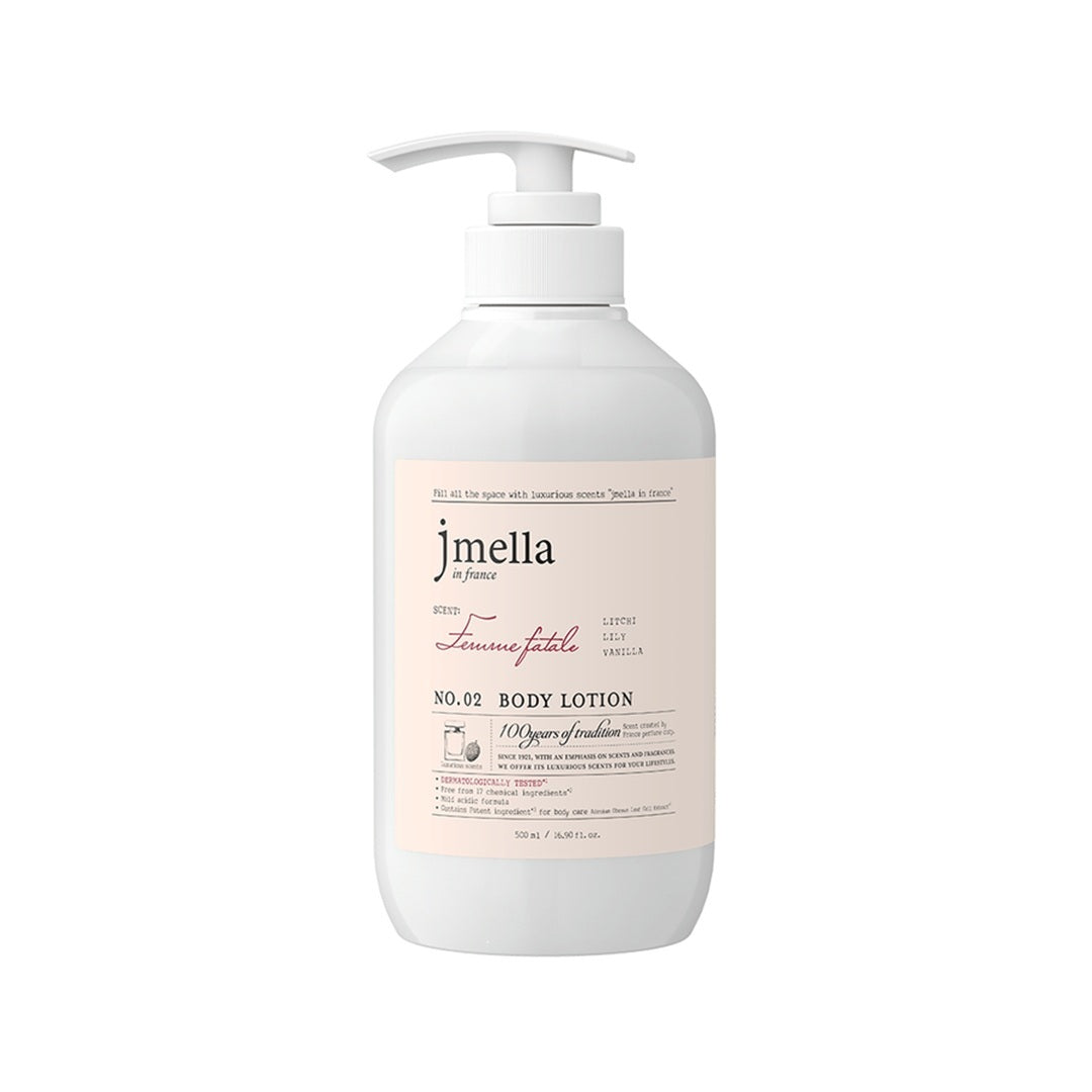 Product bottle for Jmella in France Femme Fatale Body Lotion (500 mL)