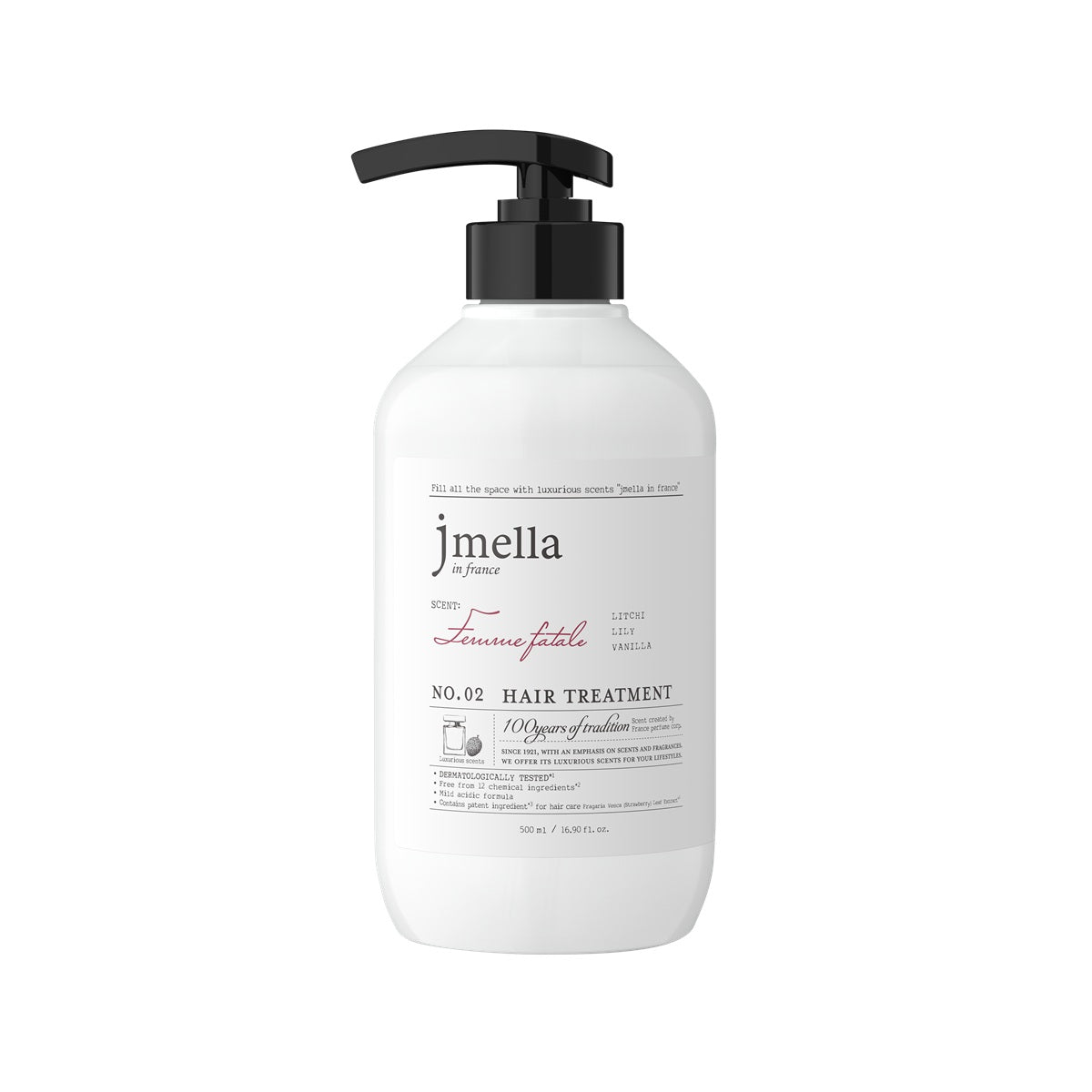 Bottle for Jmella in France Femme Fatale Hair Treatment (500 mL)