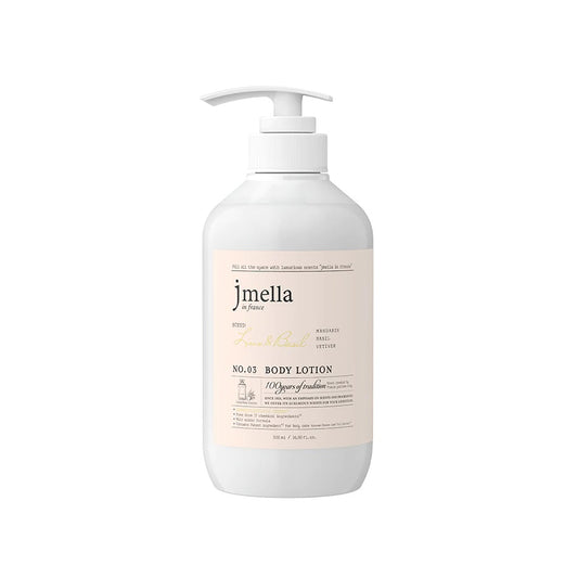 Product label for Jmella in France Queen 5 Body Lotion (500 mL)