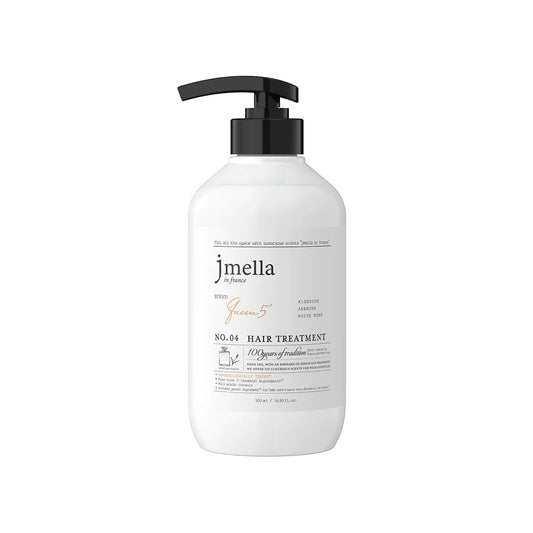 Product label for Jmella in France Queen 5 Hair Treatment (500 mL)
