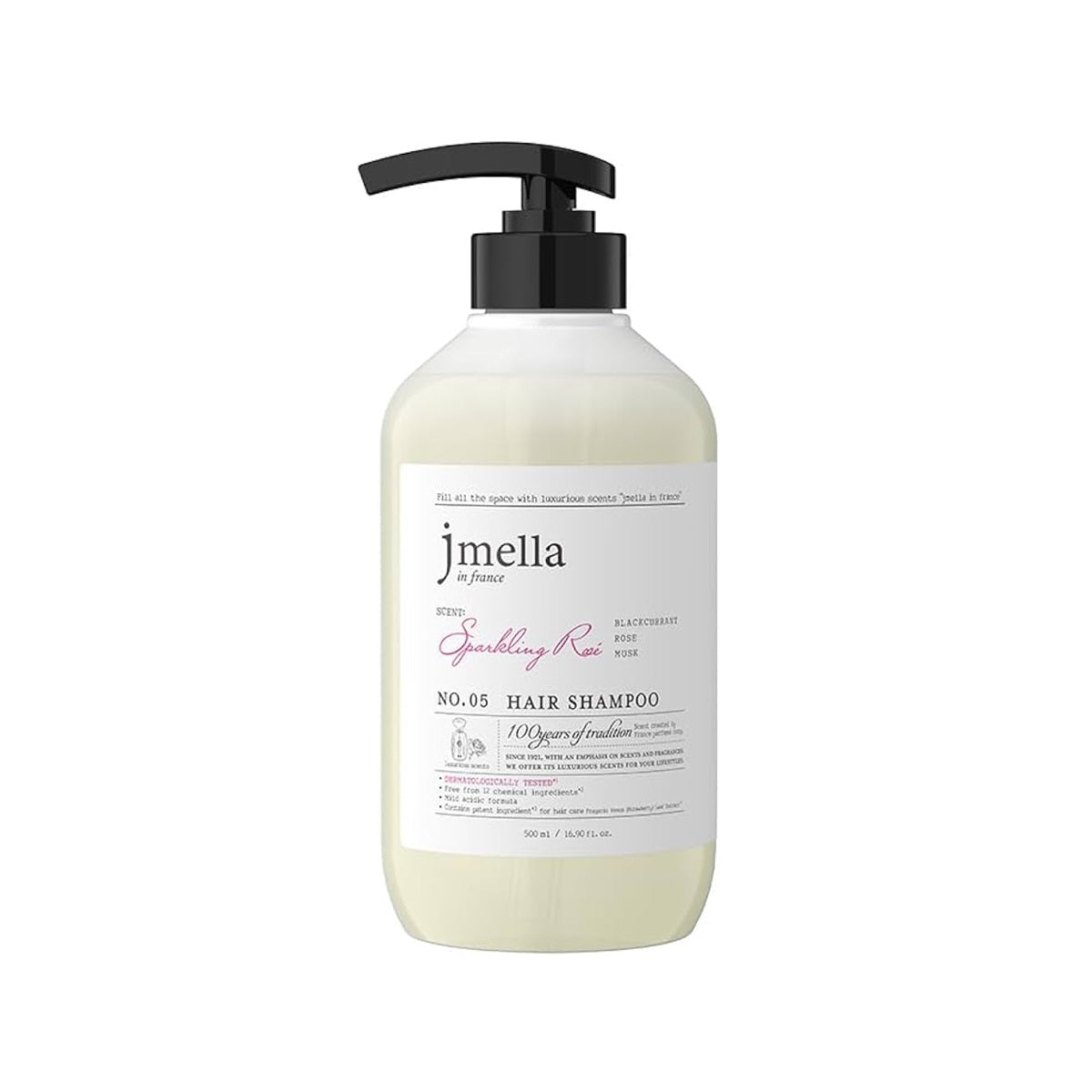 Bottle for Jmella in France Sparkling Rose Hair Shampoo (500 mL)